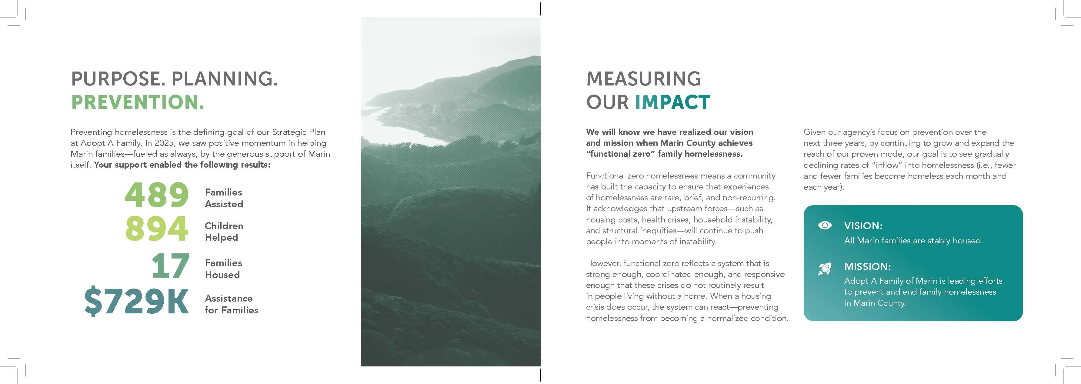 Adopt a Family of Marin publication layout and editorial design, page 3