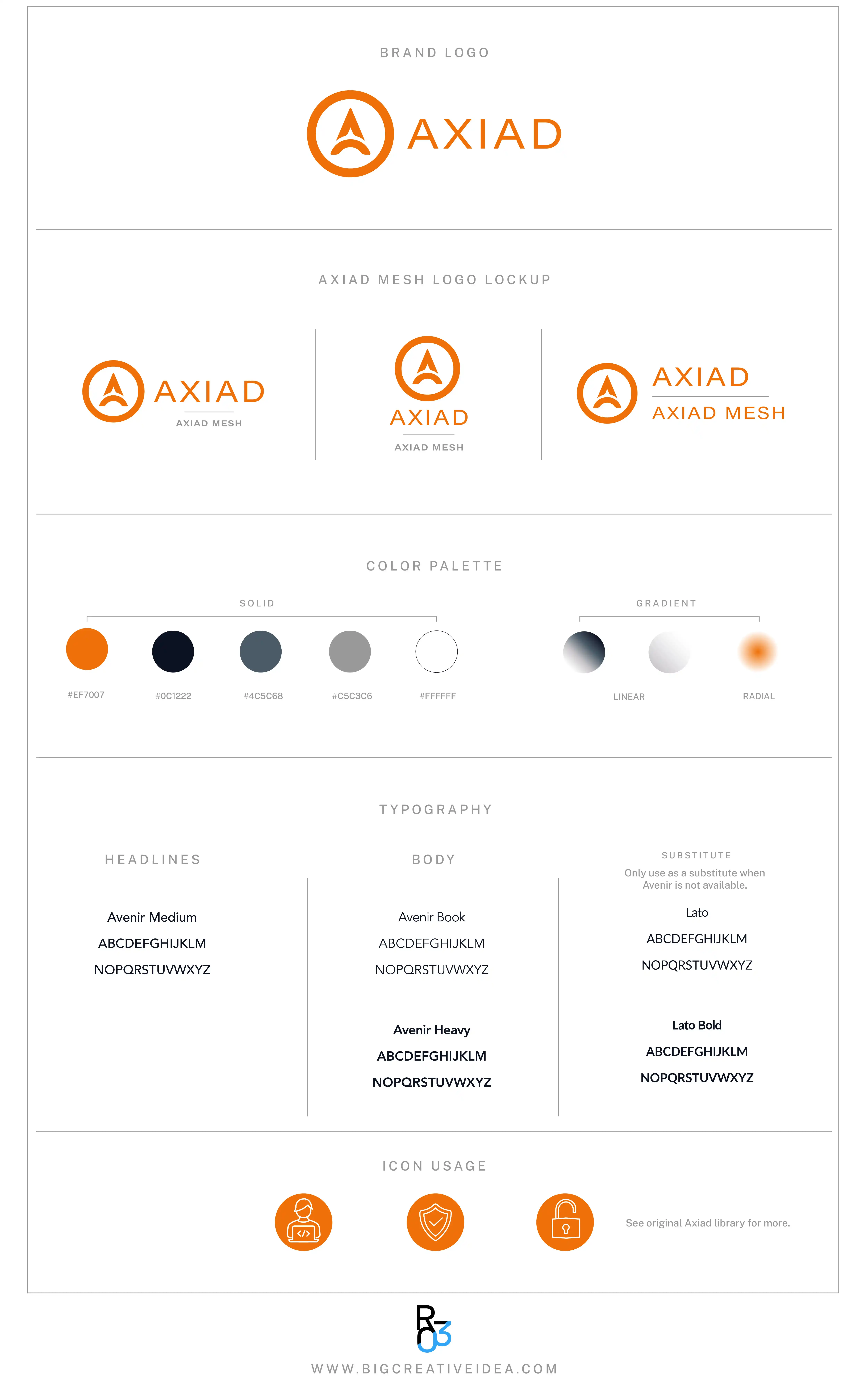 Axiad brand design application 5