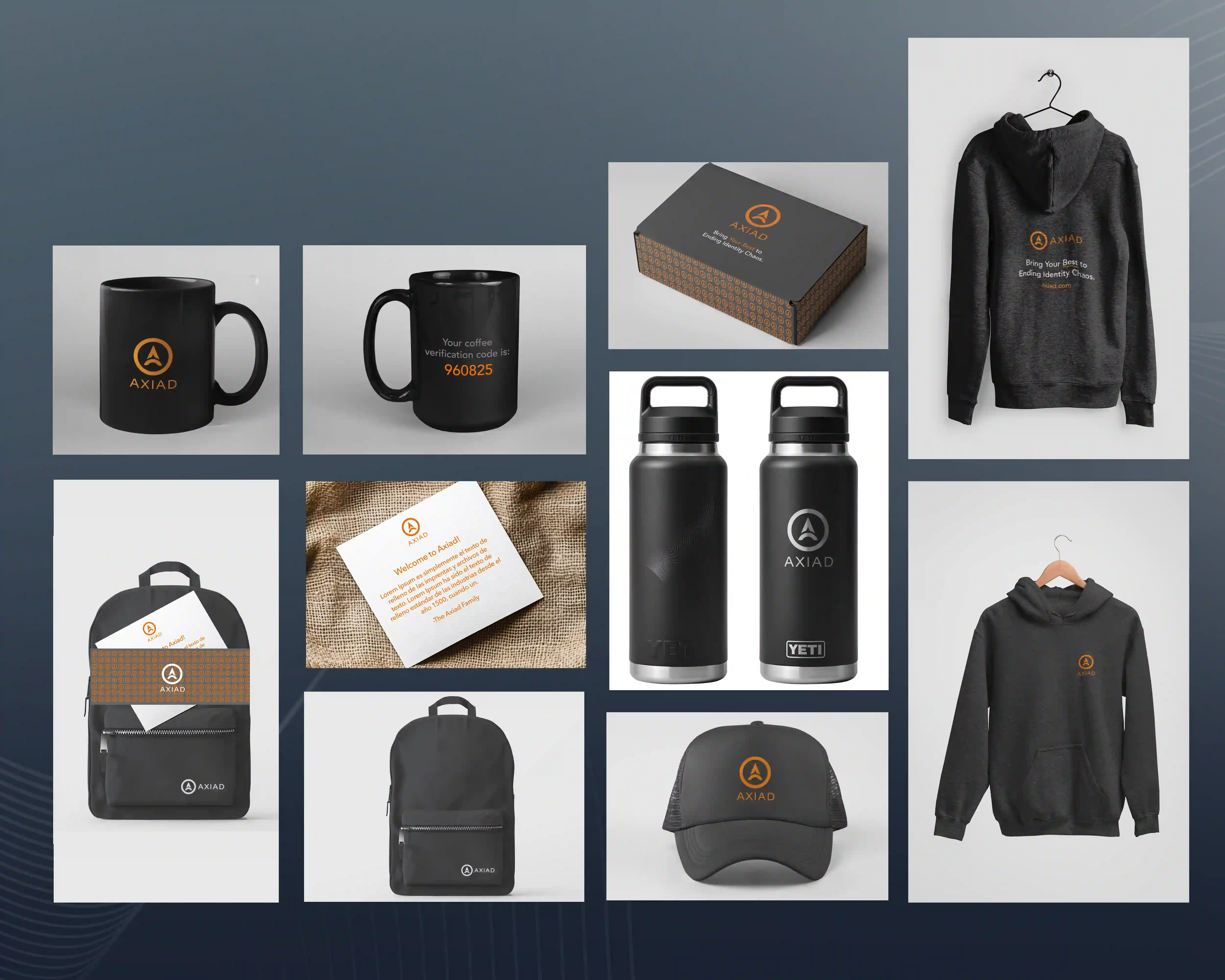 Axiad brand design application 2