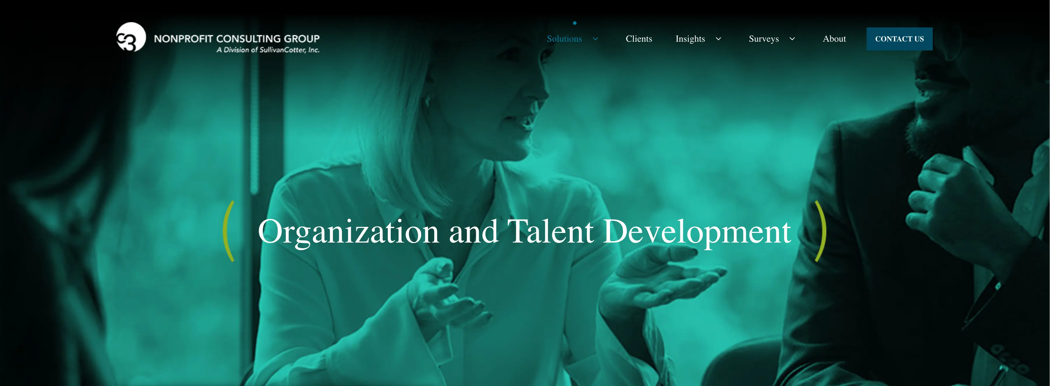 C3 Nonprofit Consulting responsive website redesign, homepage layout and visual identity