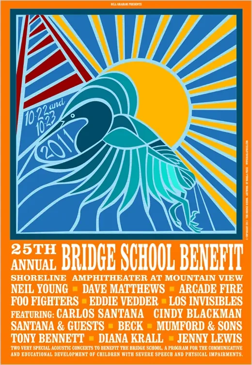 Neil Young's Bridge School Benefit poster 8