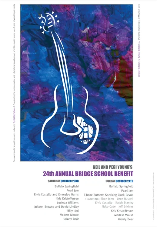 Neil Young's Bridge School Benefit poster 9