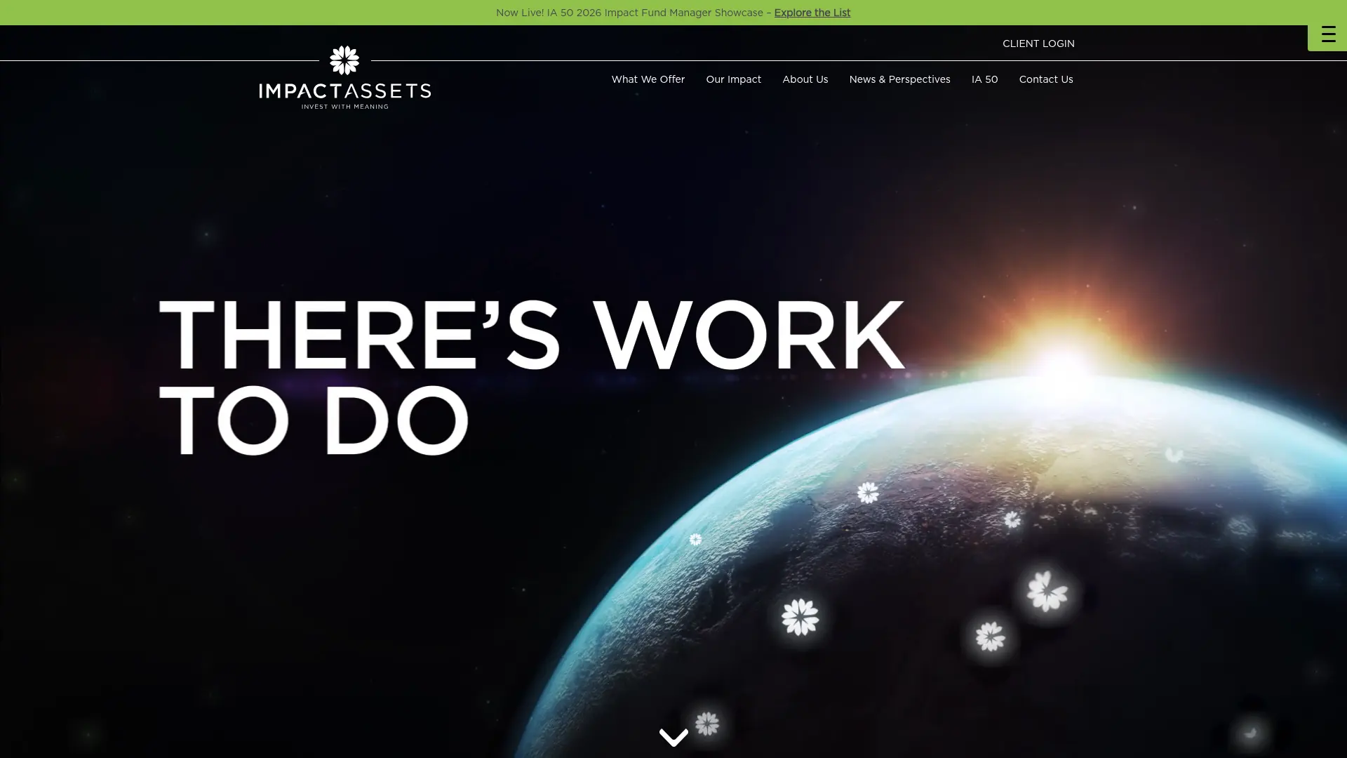Impact Assets web redesign hero artwork
