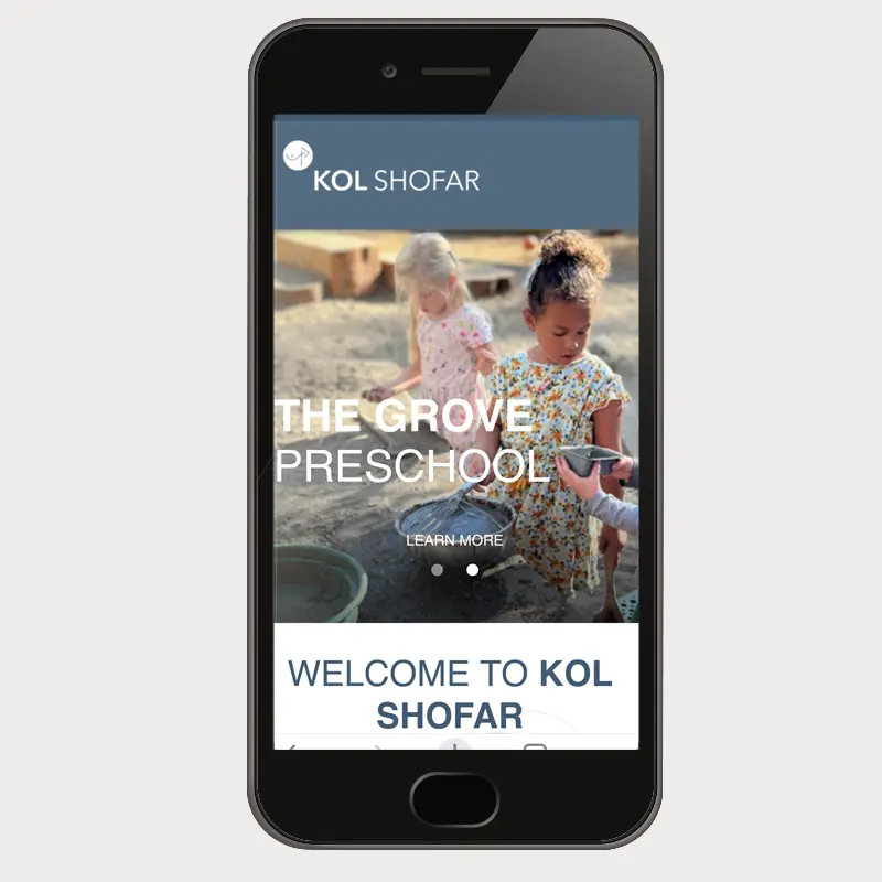 Kol Shofar brand design application 2