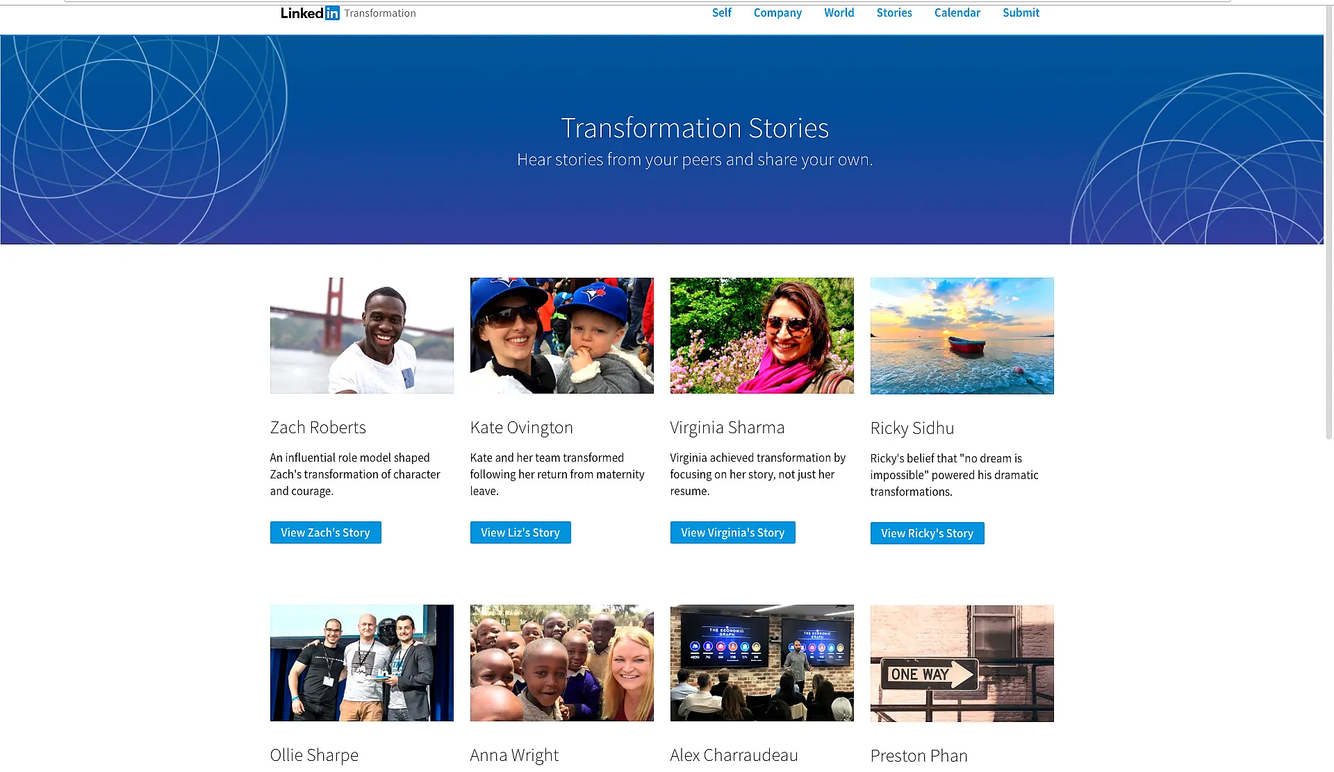 LinkedIn responsive website redesign, homepage layout and visual identity